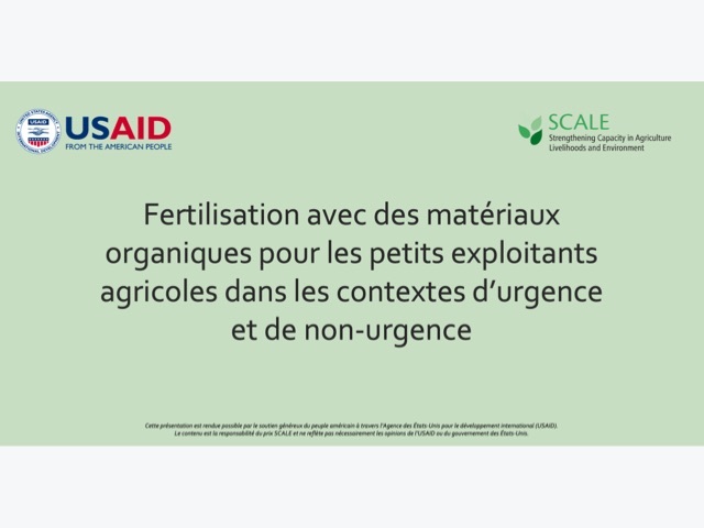 Ce document d’orientation a été élaboré en réponse aux multiples menaces que représentent la hausse des prix mondiaux des engrais, la baisse de la fertilité des sols et la prévalence accrue des chocs climatiques auxquels sont confrontés les petits exploitants agricoles. 